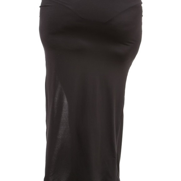 New Plus Size Contrast Ruffle Skirt, sz 1x-3x - Picture 5 of 7